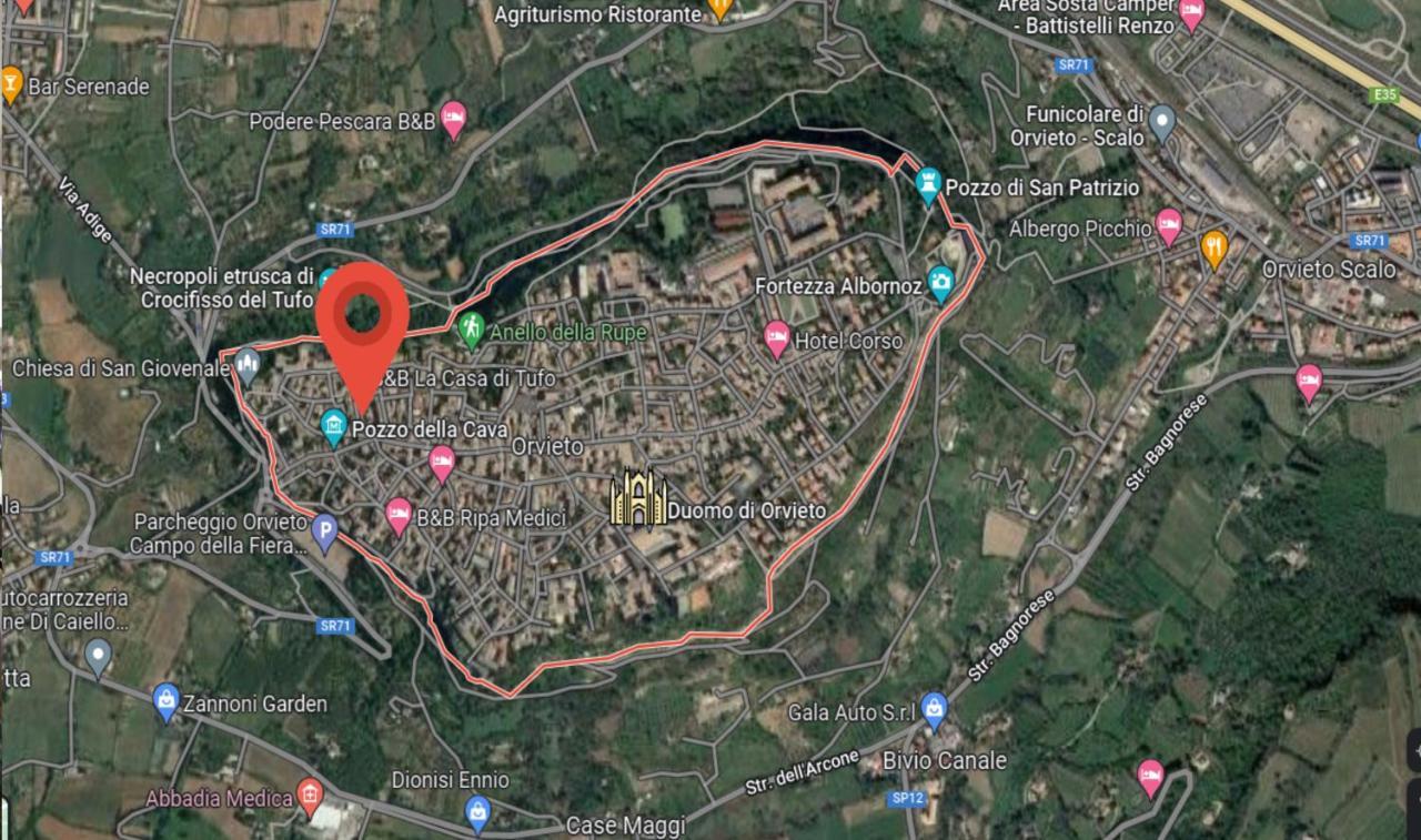 Stanza Con Bagno Privato Orvieto Centro Storico, Aria Condizionata Netflix Vicino Al Pozzo Della Cava-Affittacamere "Carvajal Rooms" Zewnętrze zdjęcie